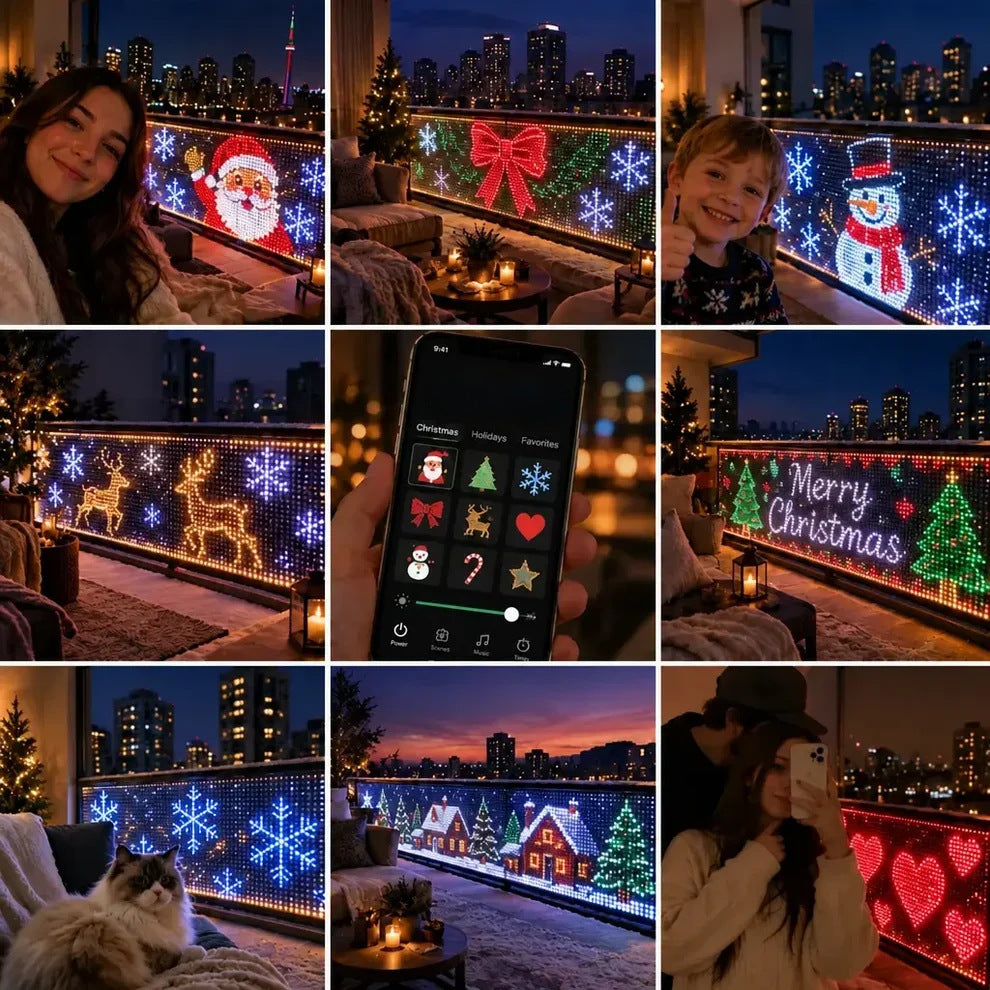 SmartPixel LED Curtain – App-Controlled Pixel Light Display