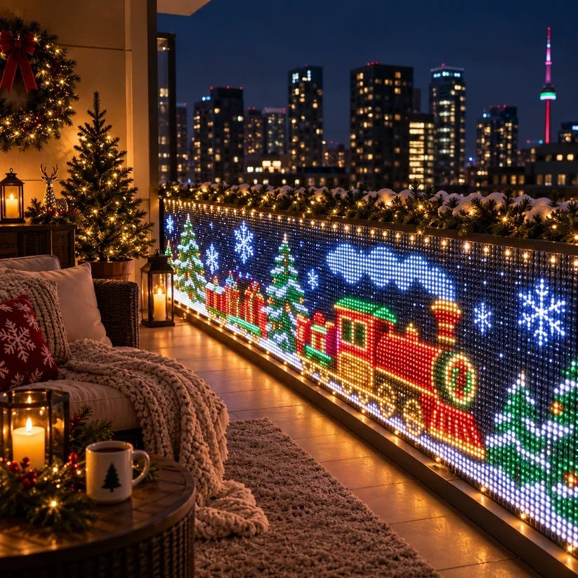 SmartPixel LED Curtain – App-Controlled Pixel Light Display